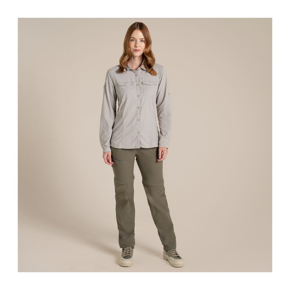 CRAGHOPPERS NosiLife Adventure Long Sleeved Shirt III Women - Langarmbluse geruchshemmend, insektenabwehrend