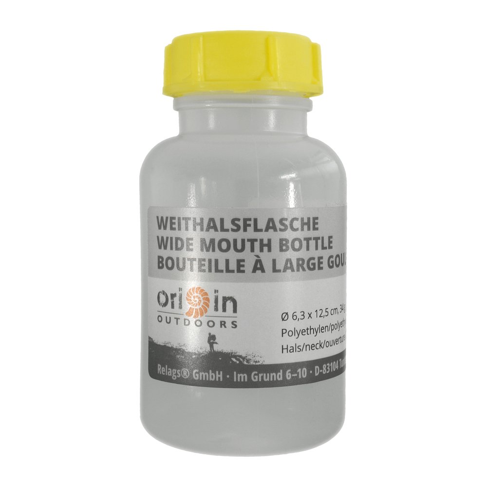 ORIGIN OUTDOORS Weithalsflasche Rund - Aufbewahrungsflasche lebensmittelecht, BPA-frei