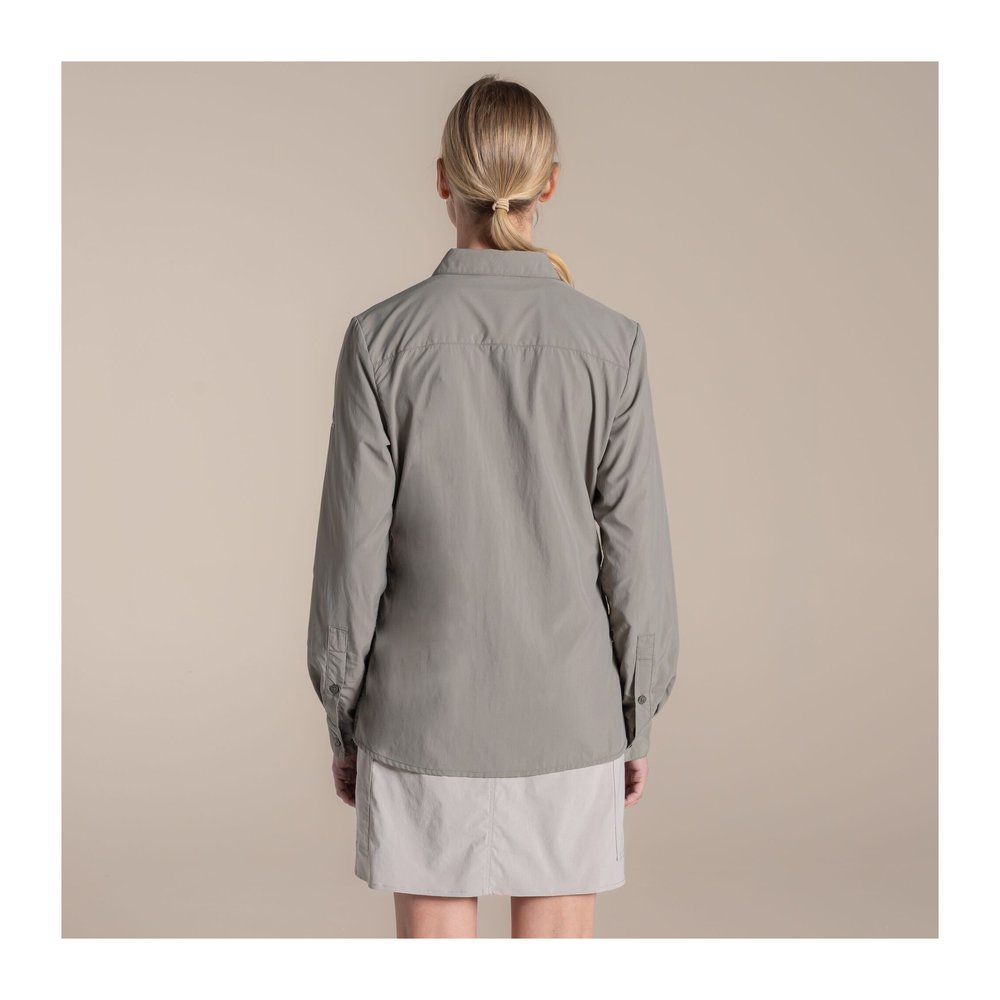 CRAGHOPPERS NosiLife Alma Long Sleeved Shirt Women - Langarmbluse geruchshemmend, insektenabwehrend