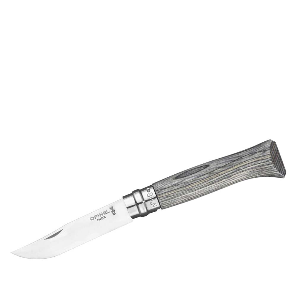 OPINEL No 08 Birke - Taschenmesser grau offen