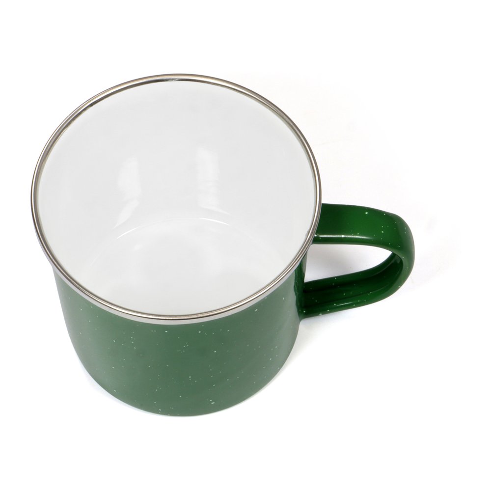 ORIGIN OUTDOORS Emaille Tasse - Emailletasse hitzebeständig und geschmacksneutral