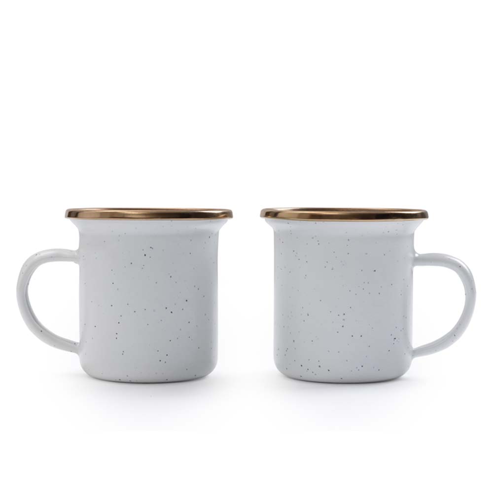 BAREBONES Espresso Cup - Espressotasse aus Emaille - white2