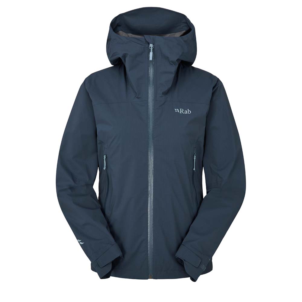RAB Downpour Light Jacket Women – Regenjacke Farbe: tempest blue