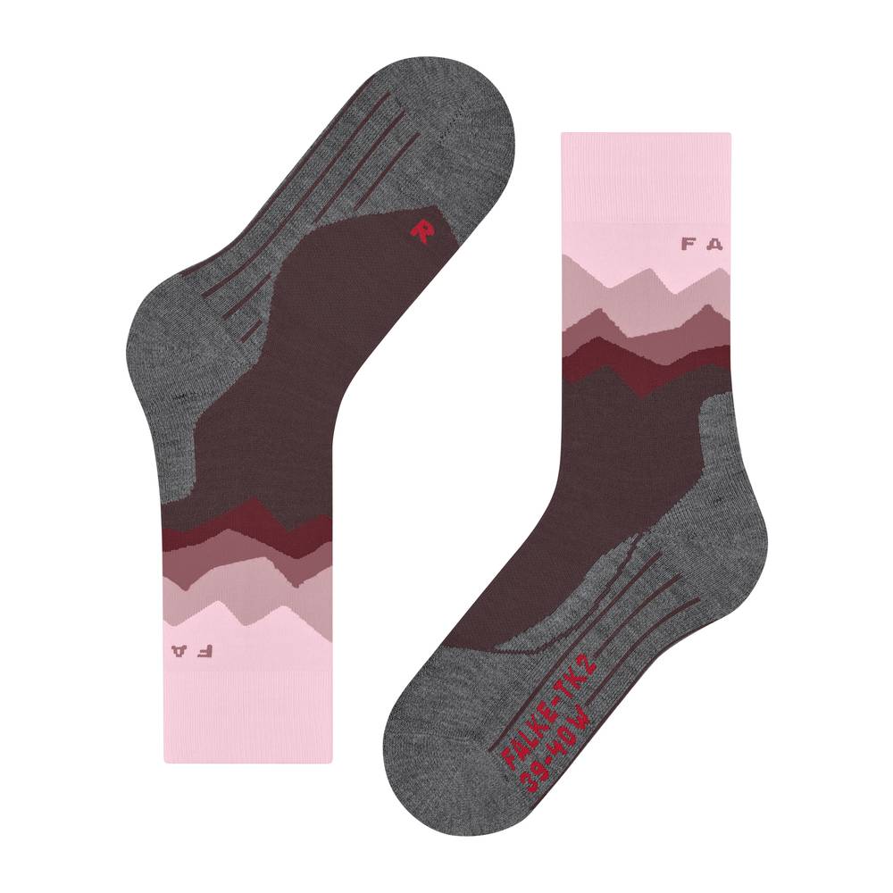 FALKE TK2 Explore "Crest" Women - Trekkingsocken feuchtigkeitsregulierend, schnelltrocknend