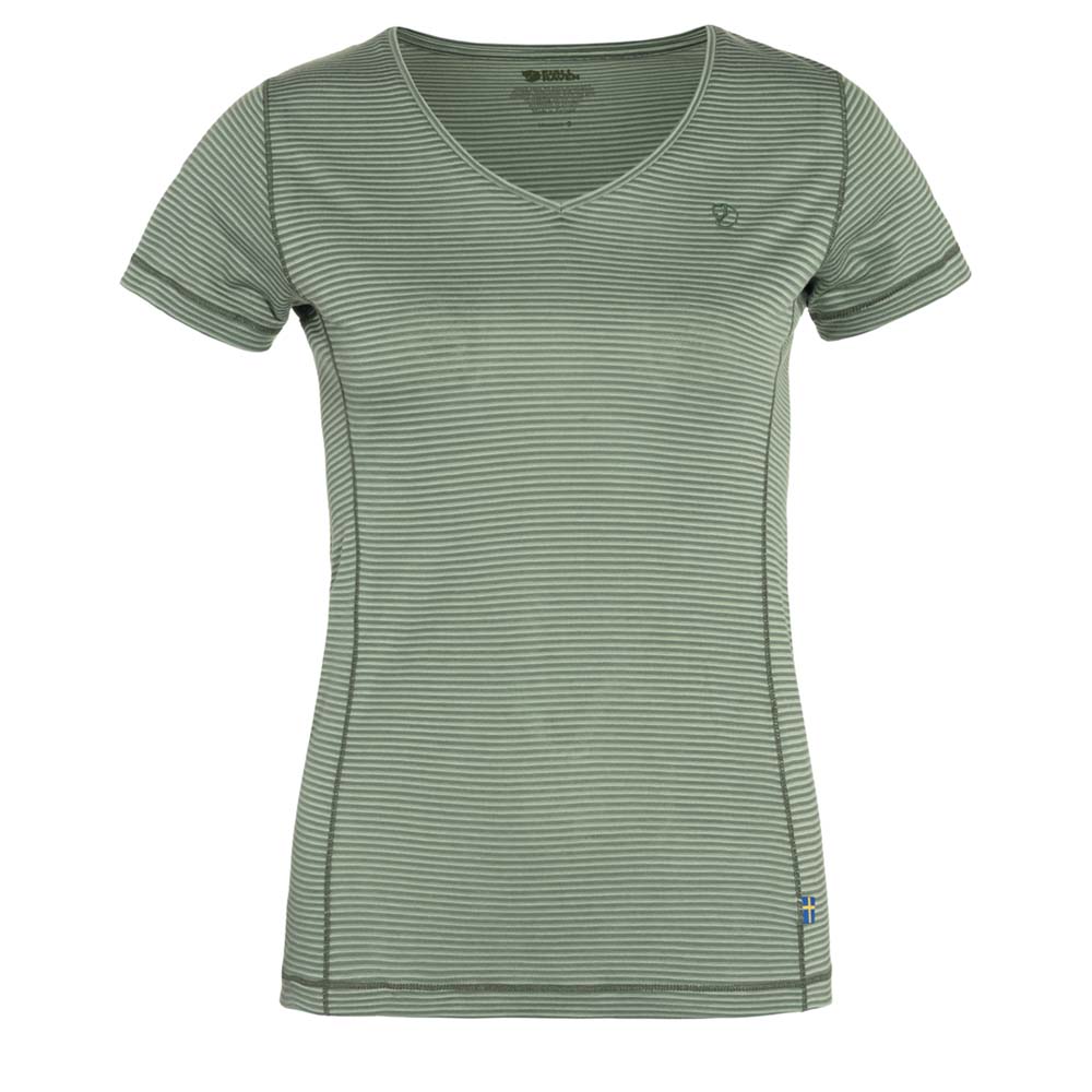 FJÄLLRÄVEN Abisko Cool T- Shirt Women - T-Shirt kurzarm mit Streifenmuster