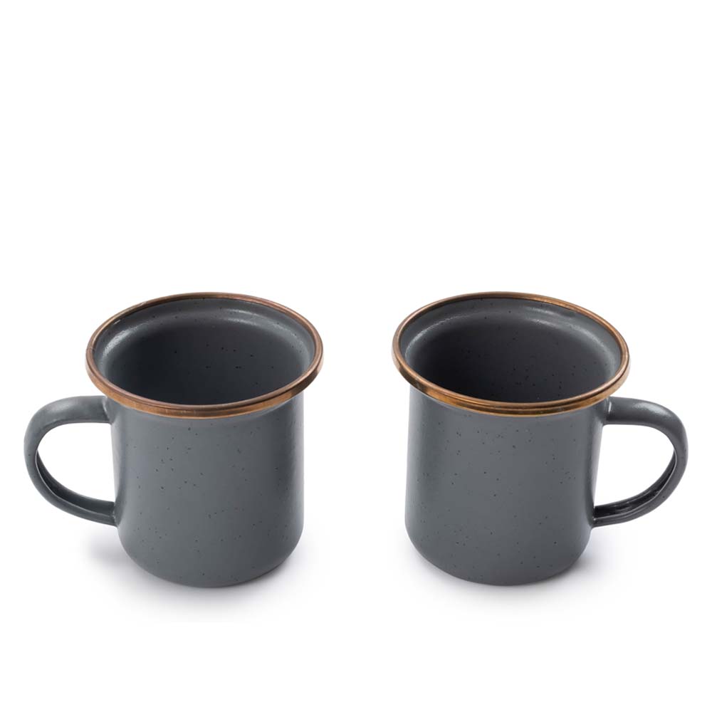 BAREBONES Espresso Cup - Espressotasse aus Emaille - grey2