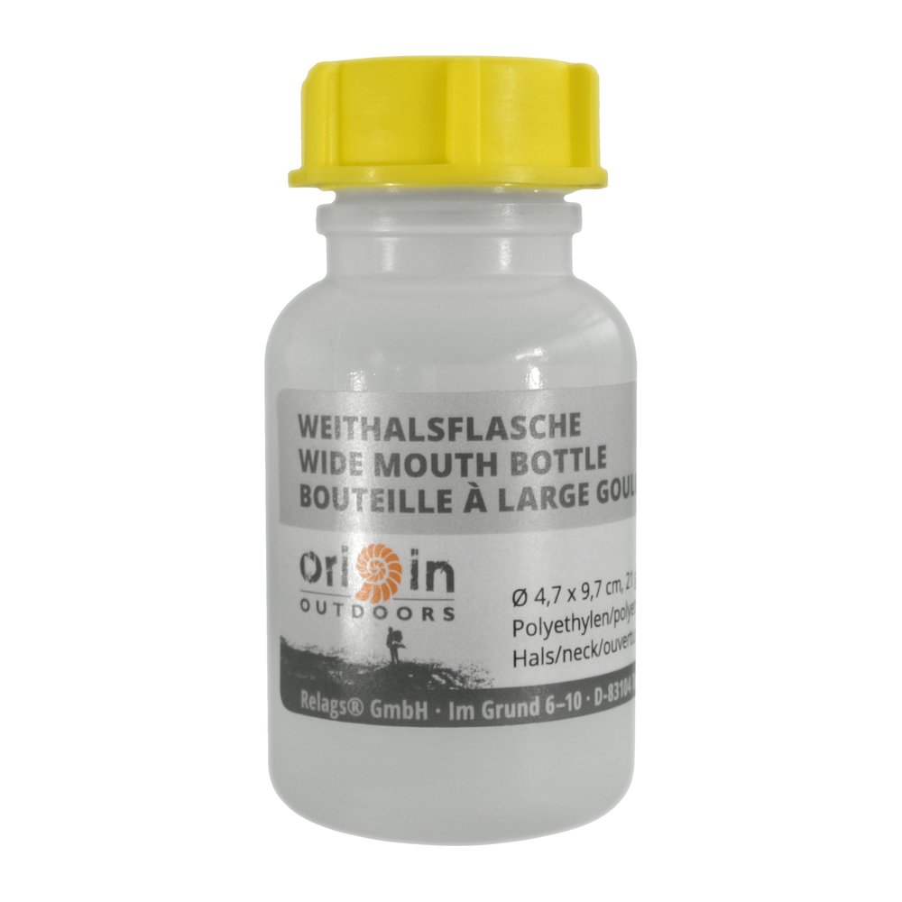 ORIGIN OUTDOORS Weithalsflasche Rund - Aufbewahrungsflasche lebensmittelecht, BPA-frei