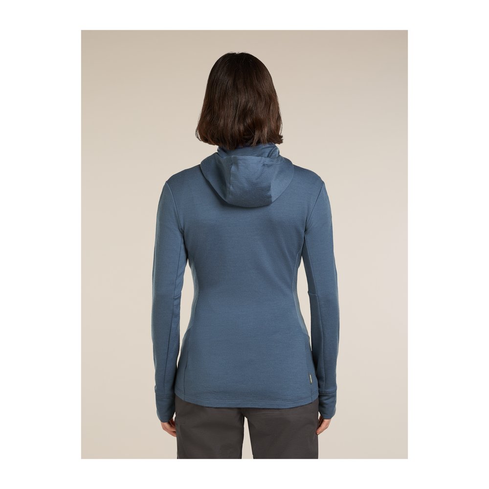 ICEBREAKER Merino 260 Quantum LS Zip Hoodie Women - Wolljacke thermoregulierend und geruchsabweisend