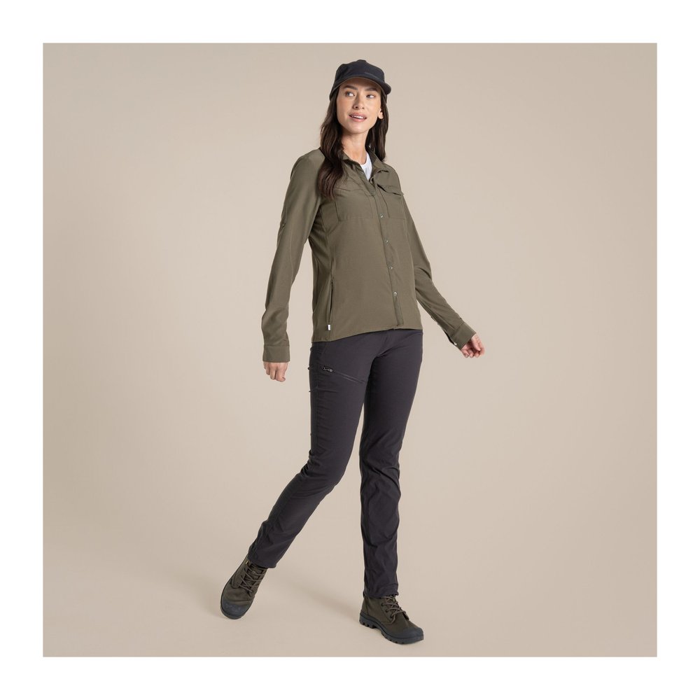 CRAGHOPPERS NosiLife Pro Long Sleeved Shirt III Women - Langarmbluse geruchshemmend, insektenabwehrend