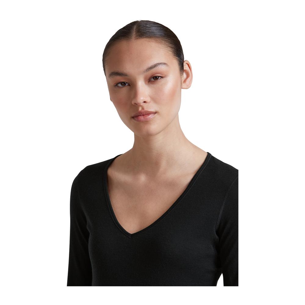 ICEBREAKER Merino 200 Oasis LS V Neck Women - Merino-Langarmshirt atmungsaktiv, geruchsabweisend