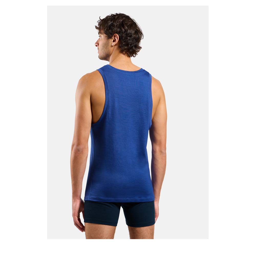 ODLO BL Top Crew Neck Singlet Merino 160 Men - Merino Funktionsunterhemd thermoregulierend, geruchsabweisend
