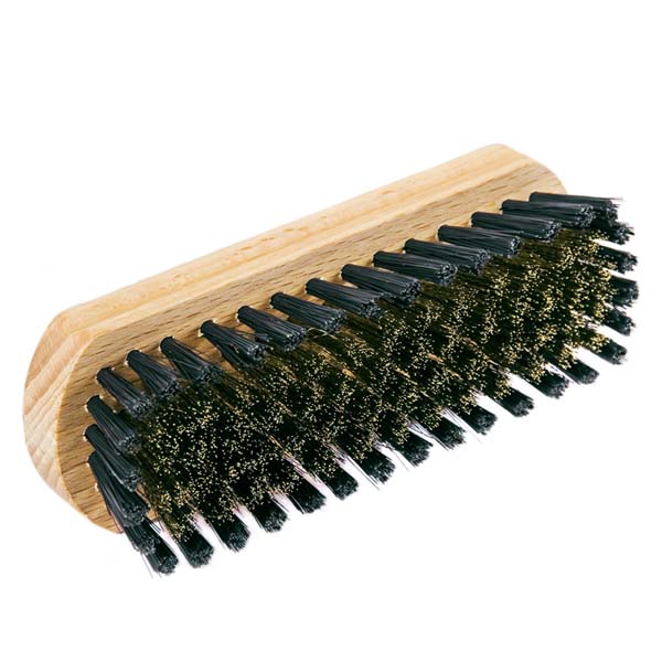 FIBERTEC Wildlederbürste - schonende Schuhbürste für Nubuk & Veloursleder