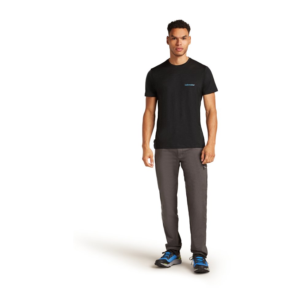 ICEBREAKER Merino 150 Tech Lite SS Tee IB Wordmark Men - T-Shirt thermoregulierend, geruchsabweisend