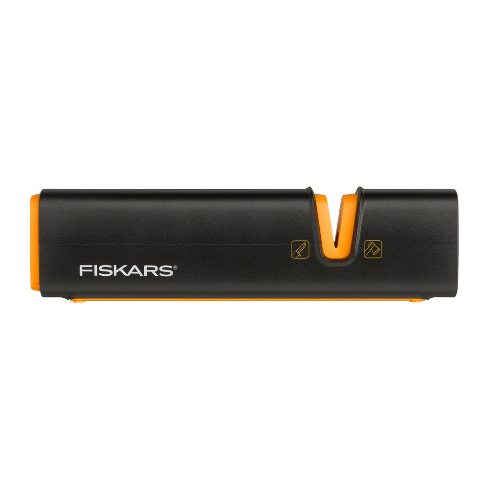 FISKARS Axt- & Messerschärfer - Klingenschärfer mit Anti-Rutsch-Auflagepunkten