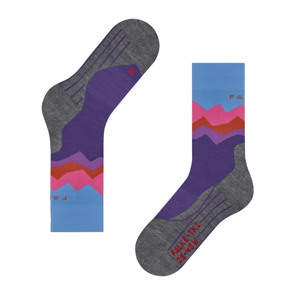 FALKE TK2 Explore "Crest" Men - Trekkingsocken feuchtigkeitsregulierend, schnelltrocknend