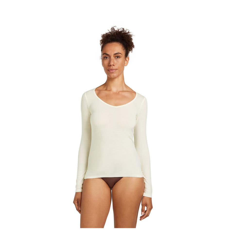 ICEBREAKER Merino 150 Siren Long Sleeve Sweetheart Top Women - Langarmshirt temperaturregulierend, geruchsneutral