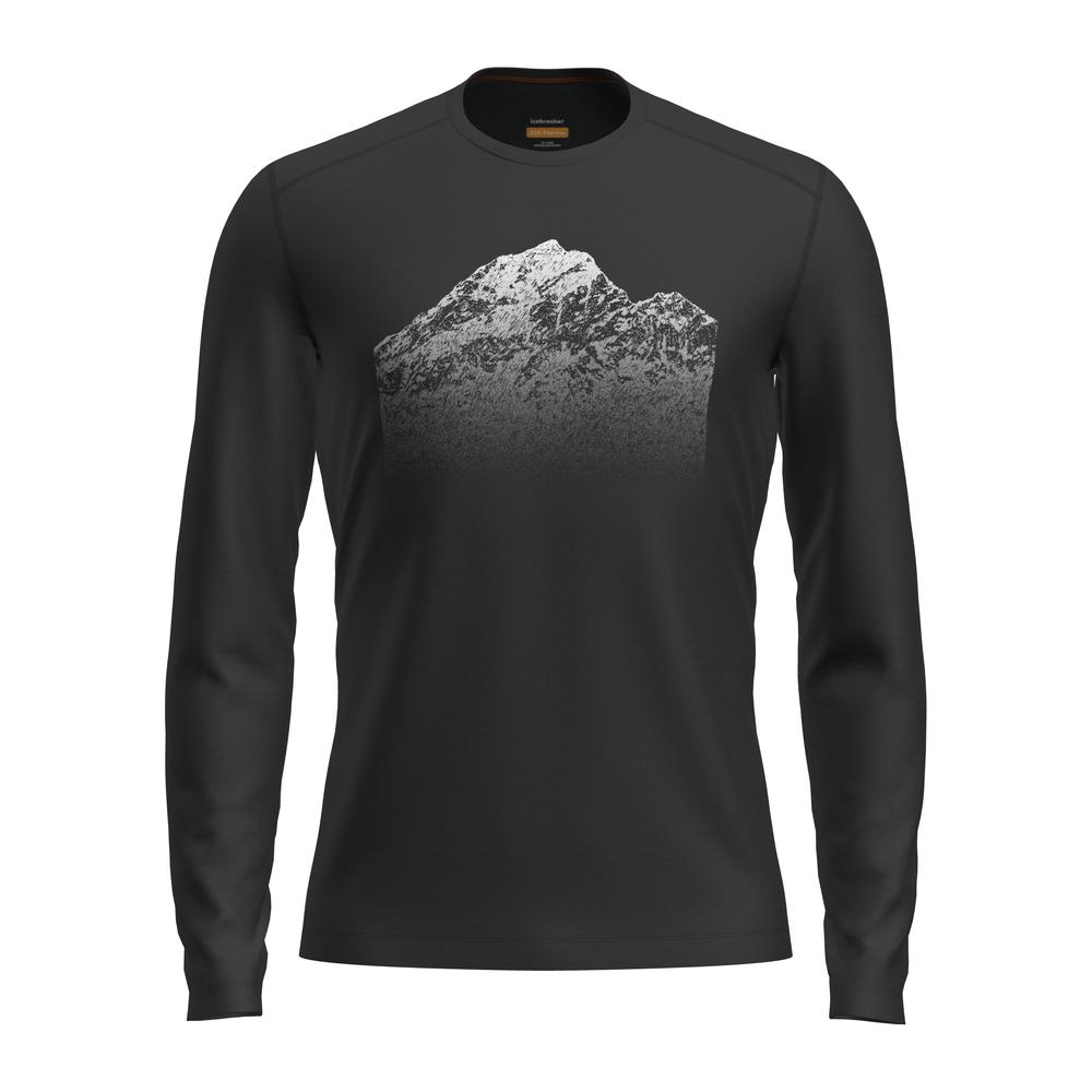 ICEBREAKER Merino 200 Oasis LS Crewe Rising Light Men - Merino-Langarmshirt atmungsaktiv, geruchshemmend