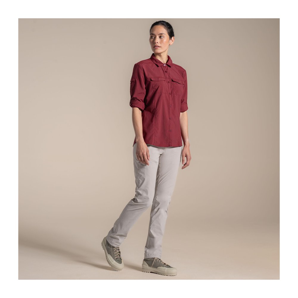 CRAGHOPPERS NosiLife Adventure Long Sleeved Shirt III Women - Langarmbluse geruchshemmend, insektenabwehrend