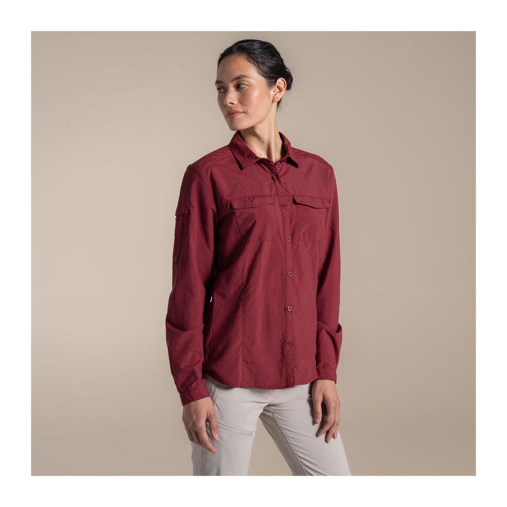 CRAGHOPPERS NosiLife Adventure Long Sleeved Shirt III Women - Langarmbluse geruchshemmend, insektenabwehrend